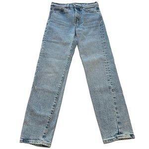 Levi’s Wedgie High Rise Straight Leg Premium Denim Jeans Women’s Size 25